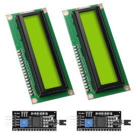 APKLVSR LCD I2C IIC Display Module, 16 x 2 Character Display Module with I2C Interface Compatible with Raspberry Pi/Arduino (Yellow-Green Screen)