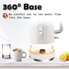 1.7L Electric Kettle, Fast Boiling 1200W Hot Water Boiler, 360°