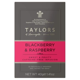 Taylors of Harrogate Blackberry & Raspberry Herbal Tea, 20 Count (Pack of 6)