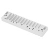 Harmonica Comb Part 12Hole Chromatic Scale Comb Frosted Silver Lightweight
