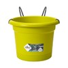 elho Basics Potholder Allin1 Metal Flower Pot, Lime Green, 27