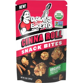 Dave's Killer Bread Cinna Roll Organic Snack Bites, Cinnamon Organic Snacks, 7.2 oz