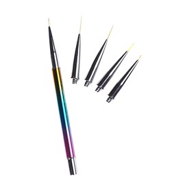 Mikinona Nail Art Pen Set 5 Sizes Nail Art Brush Manicure Kit with Replacement Heads