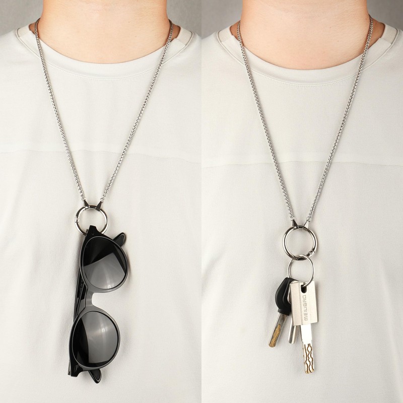 Guran Stainless Steel Loop Anti-Lost Chain for Sunglasses Eyeglass Necklace