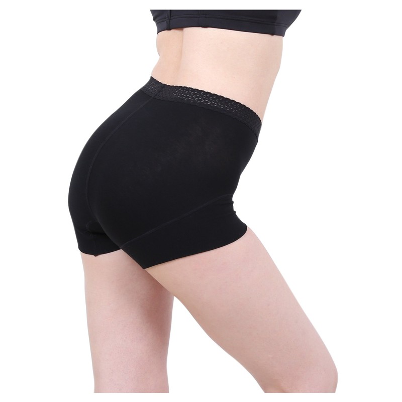 [Toratani] Toratani 420 Medium Length Lace Box Shorts, Black