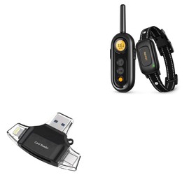 BoxWave Smart Gadget Compatible with PATPET 356/357 Dog Training Collar - AllReader SD Card Reader, microSD Card Reader SD Compact USB - Jet Black