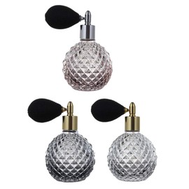 3 Stück Parfümflasche Glas Parfümflasche Parfüm Sprühflasche Retro Parfümflasche Probe Klarer Behälter Nachfüllbare Parfümflasche Feiner Nebel Transparente Flasche Reise