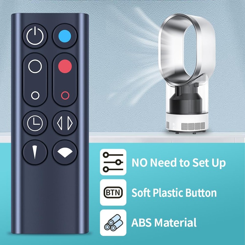 TCNOUMT Fan Remote Control Suitable for Dyson AM09 Pure Hot+Cool