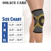 Solace Care Adjustable Elastic Compression Knee Support Sleeve - Knee