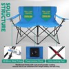 Joyfair Double Camping Beach Chair, Folding Camp Loveseat for Adults