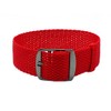 HNS 20mm Red Perlon Braided Woven Watch Strap with PVD