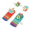 Baby Wrist Rattle Socks Set Soft Cute Cartoon Animal Hand