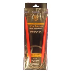 Lion Brand Circular Knitting Needles  US 11 (8mm)  29" (75cm) Long  NEW