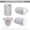 DOKEHOM 20 Inch Thickened Foldable Round Storage Laundry Baskets, Cotton