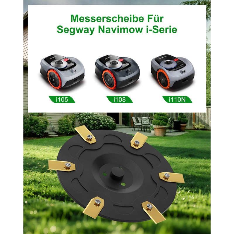 Blade Disc 6 Pieces Blades for Segway Navimow Robotic Lawnmower