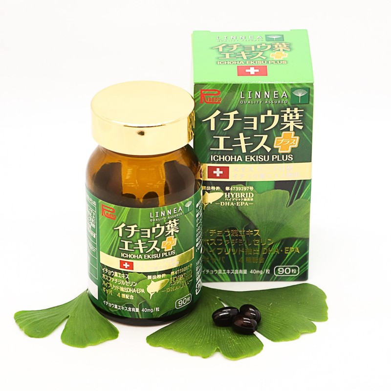 Ribeto Ginkgo Leaf Extract Plus, 30 Day Supply, Made in