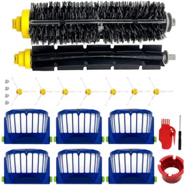 YSLIGHT Compatible Repuestos irobot roomba 16 pcs, para Roomba 600500 Series, 1 juego de cepillos principales, 6cepillos laterales, 6filtros...       