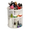 MobileVision Makeup Organizer Rotating Tabletop Cosmetic & Toiletry Holder Adjustable