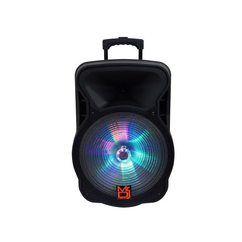 Mr. Dj USA DJ15BAT+ 15" Portable Trolley PA DJ Active