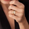 MILACOLATO Gold Rings for Women 14K Gold Plated Rings Set