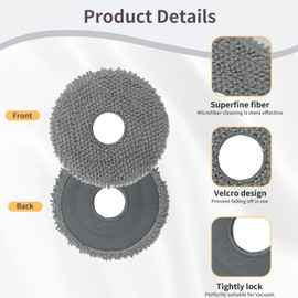 Accessories Replacement for Roborock Qrevo Curv,Qrevo Edge Robot Vacuum Accessories Set 1X MainBrush 2X Filters 4X Moppads 4X SideBrushes 3X dust Bags