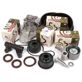 Domestic Gaskets DG-0664433256 Timing Belt Water Pump GMB Tensioner Kit Compatible With/Replacement For 93-02 Mazda 626 MX6 Millenia 2.5 KL