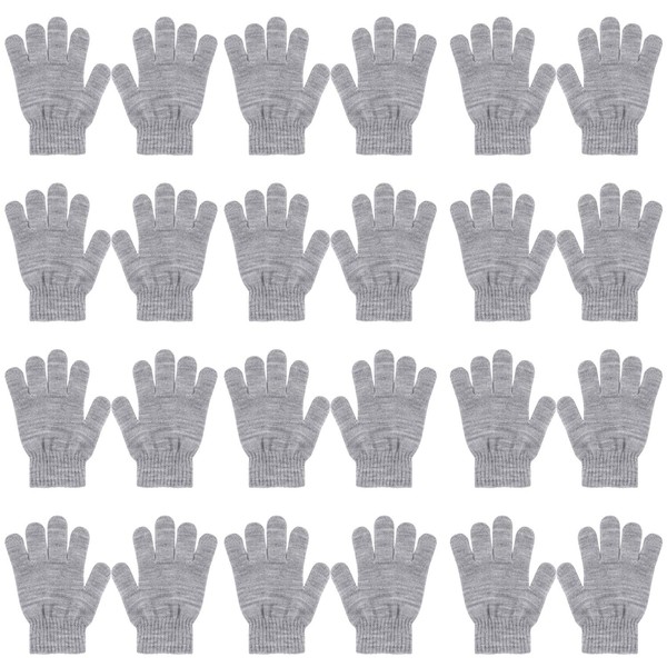 QKURT 12 Packs Winter Magic Gloves for Kids,Full Fingers Winter