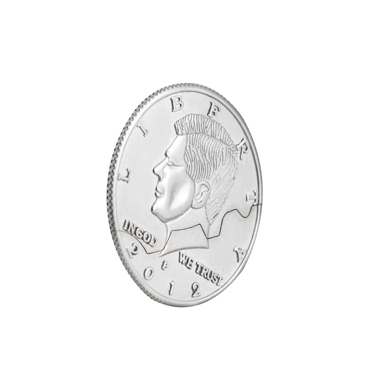 Magic Coin Close Up Props American Bite Illusion Half Dollar