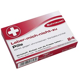Funny Pills LABER MICH NICHT ZU PILLE Set of 2 as Birthday Gift Fun, Anti Stress, Good Mood, Stag Night Man and Woman. With John Silver® Oracle Sayings