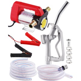 Faitio Diesel Fuel Transfer Pump 12V, 175W Electric Oil Extractor Pump, Fluid Transfer Pump for Diesel, Kerosene, Transformer Oil