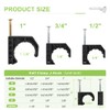 Orianse 50 Pack 3/4 Inch Pex J-Hook with Nails High