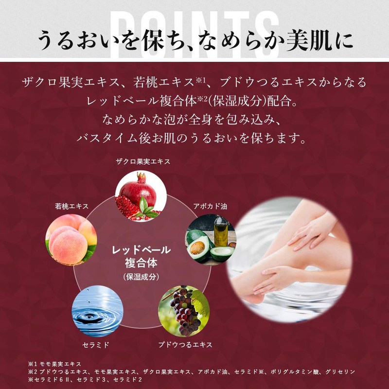 ANGFA Scalp D Beaute Red Veil Body Soap, 13.5 fl