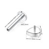 hengkaixuan 16G G23 Titanium Flat Back Labret Studs Internally Threaded