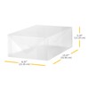 Whitmor Clear-Vue Men's Shoe Box - Heavy Duty Stackable Shoe