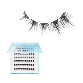 Broadway Lash Clusters, 9-16mm 70 pcs Assorted Trendy False Eyelashes, Customizable DIY Individual Lash Extensions for Beginners, Lightweight & Comfortable Wide Band, Great for Everyday Glam