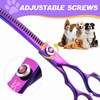 JASON 7.5" Curved Chunkers Shears - Professional Dog Scissors for
