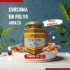ARIAZU Curcuma en polvo 1kg frasco hermetico reusable (CHICO, 150,