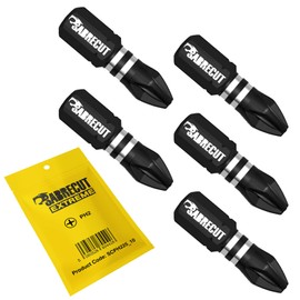 5 x SabreCut SCPH225_5 25mm PH2 Impact Screwdriver Driver Bits Set Single Ended Phillips No.2 Heavy Duty