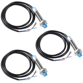 Diitao 3PCS Proximity Switch DC 6-36V M12 Proximity Detective Approach Sensor LJ12A3-4-Z/BY Inductive Proximity Switch 4mm Detecting Distance,LJ12A3-4-Z/BY(PNP NO)