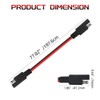 WMYCONGCONG 4 PCS SAE Extension Cable Quick Disconnect Wire Harness