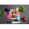 Caroline's Treasures DAC3961LCB Hippie Animal Guinea Pig Glass Cutting Board