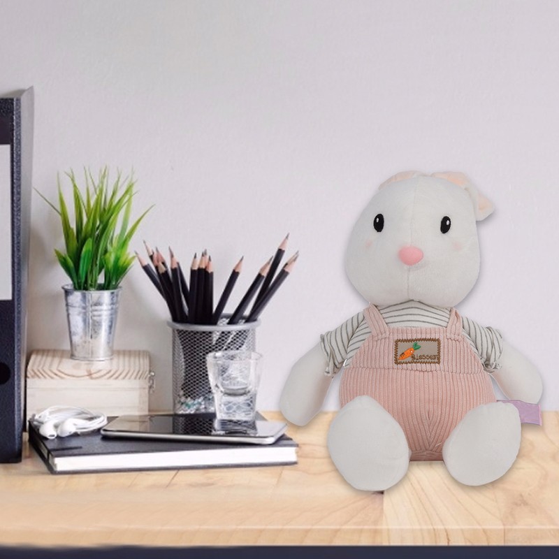 Simulation Cute Animal Rabbit with Long Stand Ears Plush Toy