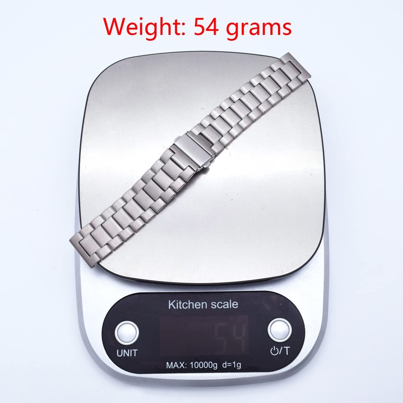 THEAGE Titanium Solid Watch Band for Mens Women, Pure Titanium