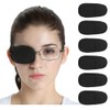 FCAROLYN 6pcs Eye Patch for Glasses (Normal Size, Black)