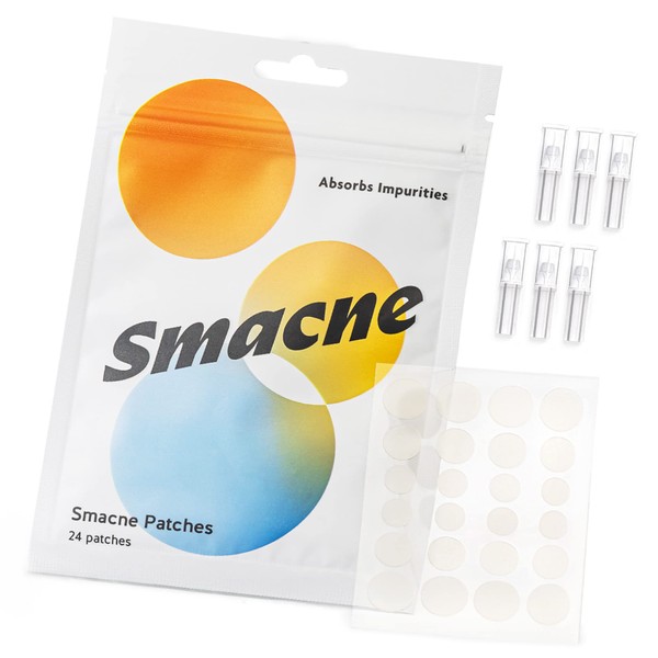 SMACNE Sticks and Acne Pimple Patch, Spot Treatment (12 Sticks & 24 Patches)