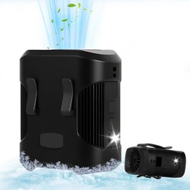 Suzii waist fan portable clip rechargeable hands-free construction camping office outdoor lightweight 165g gifts men women cooling fan belt clip