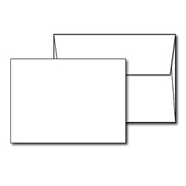100lb Cover (270 gsm) Thick Blank White 5" X 7" Cardstock and Envelopes Set - Great for Invitations, Post Cards, Index & Flash Cards - Heavy Stock for Inkjet/Laser Printer - 40 Pack with Envelopes