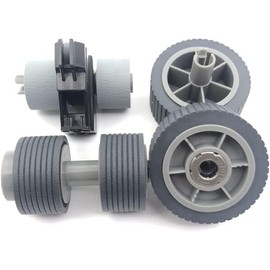 Scanprintpart 1SET Scanner Consumable Kit Pick Roller + Brake Roller Pickup Roller Separation Roller Compatible with Fujitsu fi-7600 fi-7700 fi-7700S fi-7460 fi-7480