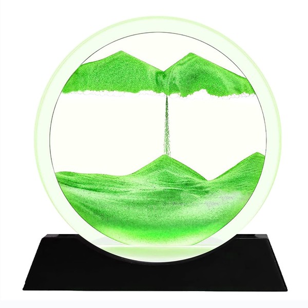 rysnwsu Moving Sand Art Picture Sandscapes Desktop Art Toys, 3D