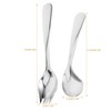 Gatuida 1 Set of Adaptive Utensils Curved Cutlery Stainless Steel